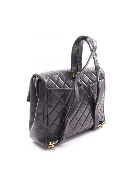 Chanel Backpack Quilted Black Lambskin main image 6